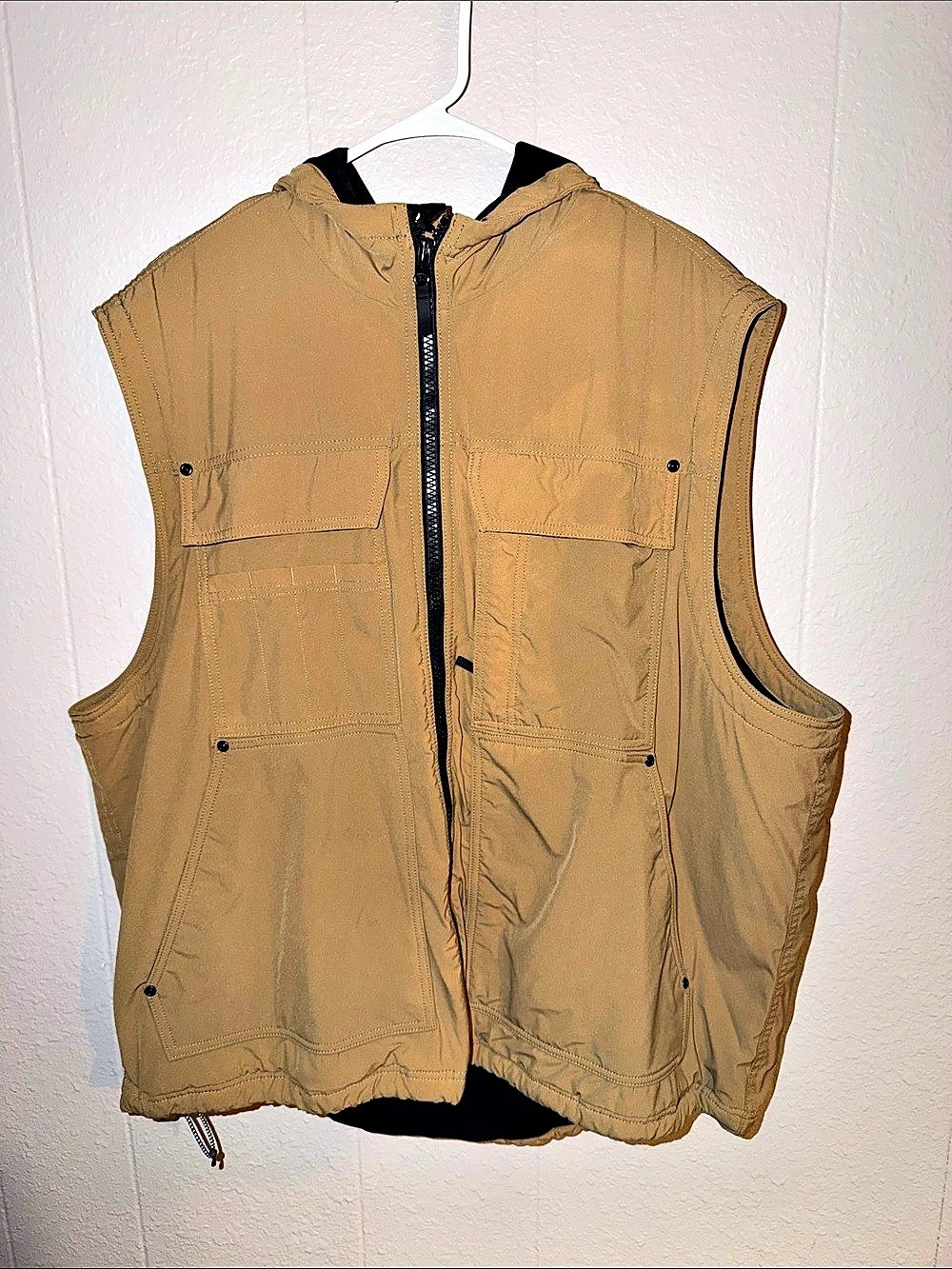 Duluth Trading Hooded Utility Vest Brown 2XL Like New